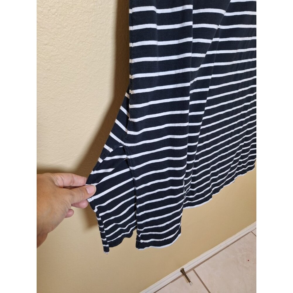Ralph Lauren Striped Cotton knit tank dress size Large Summer Preppy Pony - Picture 2 of 8